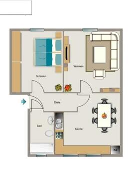 Foto - 2.5 Zimmer Etagenwohnung zur Miete in Neukirchen-Vluyn