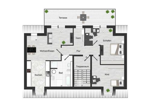 Foto - Dachgeschoßwohnung in Delitzsch zur Miete