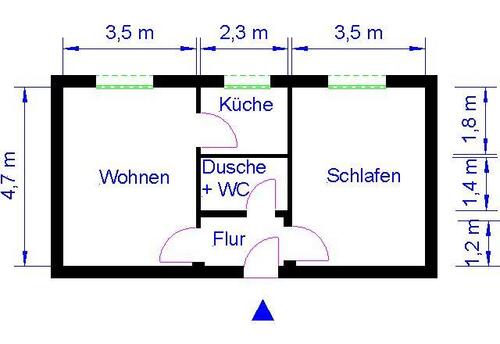 Foto - 2 Zimmer Etagenwohnung zur Miete in Magdeburg