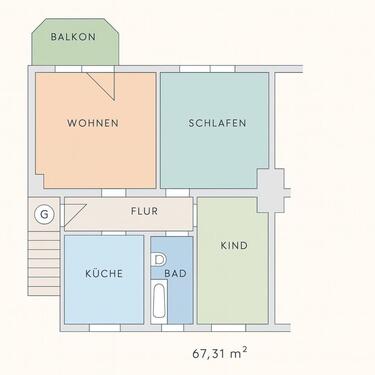 Foto - Etagenwohnung in Zwickau