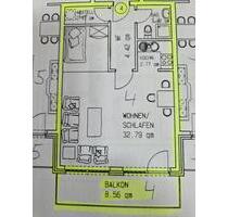 Lichtdurchflutete 1-Zimmer Wohnung mit Balkon - Reppenstedt