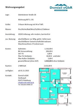 Foto - 3 Zimmer Etagenwohnung in Radeburg