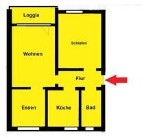 3-Zi.-Wohnung (ca. 63m²), Balkon+Gartennnutzung. Kfz-Stp.möglich! - Schwelm