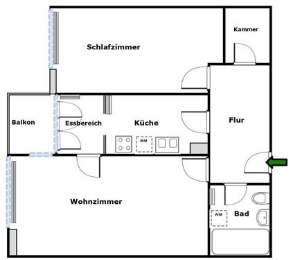 Foto - Nachmieter - 1.300,00&nbsp;EUR Kaltmiete, ca.&nbsp; 69,00&nbsp;m&sup2;
