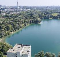 Sanierter Wohntraum: Panorama über See, Stadt und Alpen im 8.OG - München Feldmoching-Hasenbergl