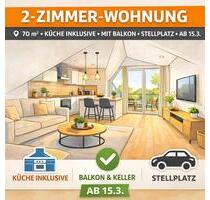 2 Zimmer Wohnung mit Balkon - 700,00&nbsp;EUR Kaltmiete, ca.&nbsp; 70,00&nbsp;m&sup2; in Solms (PLZ: 35606)