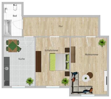 Foto - Etagenwohnung in Crimmitschau zur Miete