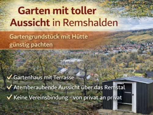Foto - → Freizeitgrundstück mit Gartenhaus in Remshalden ✔