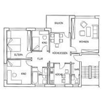 Gepflegte 4-Zimmer-Wohnung im EG mit Südbalkon und Stellplatz - Hinte