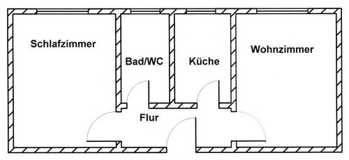 Foto - 2 Zimmer Etagenwohnung zur Miete in Oelsnitz (Vogtland)
