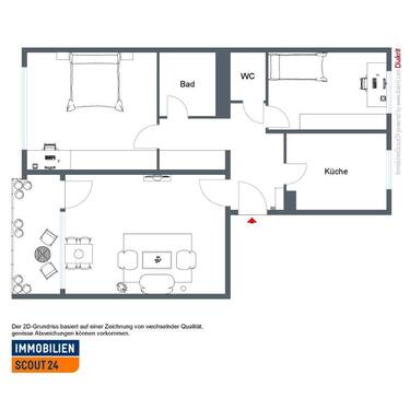 Foto - 2.5 Zimmer Etagenwohnung zur Miete in Kassel
