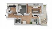 Foto - Erstbezug – 2-Zimmer Neubauwohnung mit Terrasse in Deggendorf