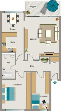 Foto - Etagenwohnung zur Miete in Dortmund