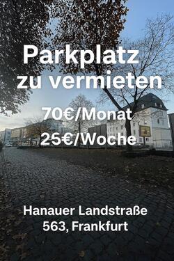 Foto - Parkplatz zu vermieten – Hanauer Landstraße, Frankfurt