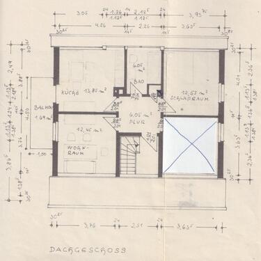 Foto - Wohnung - 50 qm - zu vermieten - 350,00&nbsp;EUR Kaltmiete, ca.&nbsp; 50,00&nbsp;m&sup2;