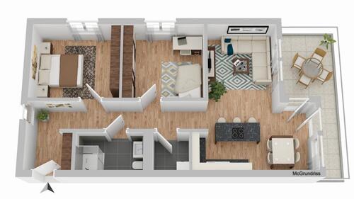 Foto - Erstbezug – 3-Zimmer Neubauwohnung mit Terrasse in Deggendorf