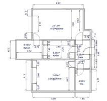 2 Zimmer Wohnung 62,5m², Balkon ~ 7m², Stellplatz, vermietet - Burscheid