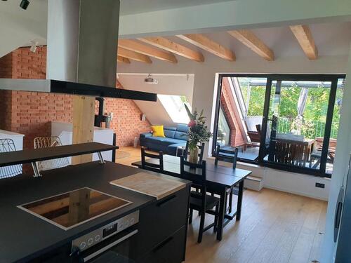 Foto - Design-Loft ab 01.11.,UniMesseSchanze,Kamin,Dachterrasse,all-in