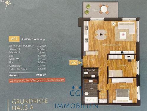 Foto - 3 Zimmer Etagenwohnung in Zweibrücken