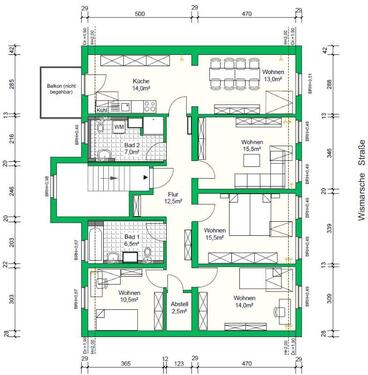Foto - 5 Zimmer Dachgeschoßwohnung in Schwerin