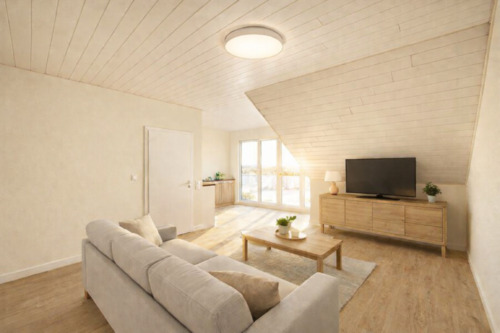 Foto - Neu sanierte 3-Zimmer-Dachgeschosswohnung mit Balkon & Garage