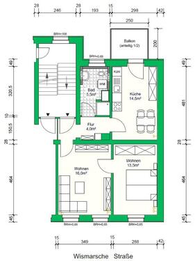 Foto - 2 Zimmer Etagenwohnung in Schwerin