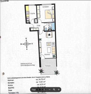 Foto - 2 Zimmer Terrassenwohnung zur Miete in München