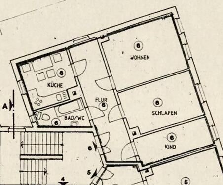 Foto - 3 Zimmer - 72 m2 - Tageslichtbad - ab 01.06.2026