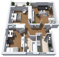3-Zimmer-Wohnung in Herne Horsthausen im EG mit Balkon und Wannenbad.