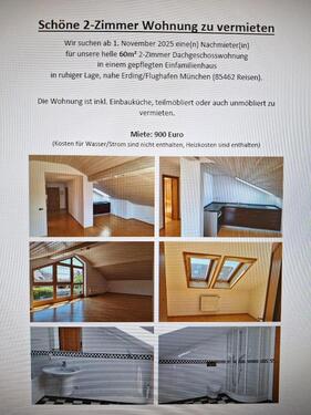 Foto - Wohnung nähe Erding - 900,00 EUR Kaltmiete,