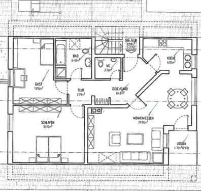 Foto - Provisionsfrei Helle Maisonettewohnung 1.OG Feldrand Gartenanteil