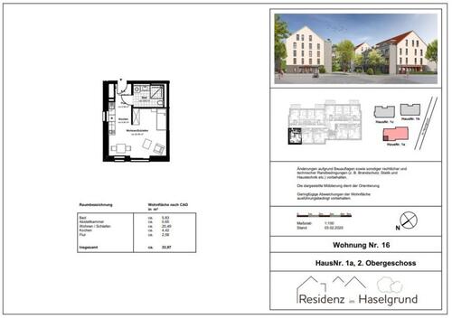 Foto - RESERVIERT: 1-Zimmer-Apartment mit Einbauküche im Betreuten Wohnen in Hünfeld