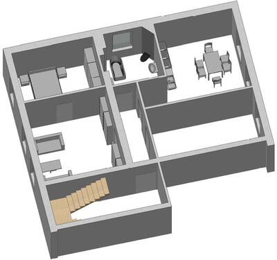 Foto - Die neu renovierte 3 Raum Wohnung befindet sich im 1. EG