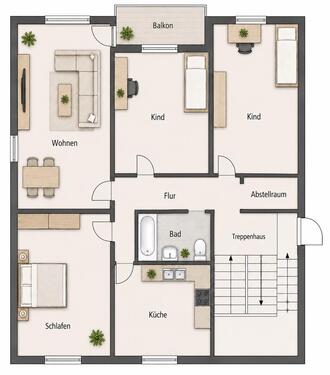 Foto - 4 Zimmer Etagenwohnung zum Kaufen in Offenburg