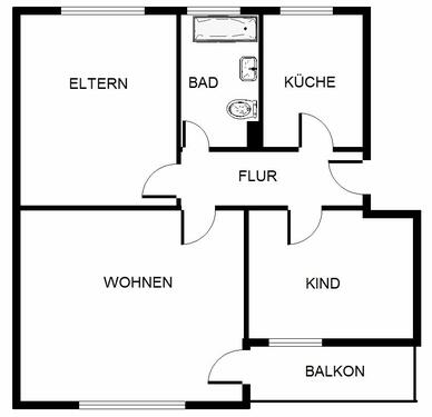 Foto - 3-Zimmer-Wohnung in Gelsenkirchen Hassel