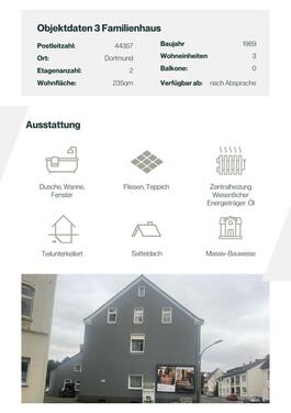 Foto - Mehrfamilienhaus, Wohnhaus in Dortmund zum Kaufen