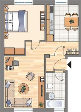 Foto - 2 Zimmer Etagenwohnung zur Miete in Dortmund