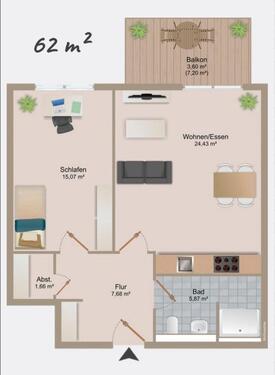 Foto - Renovierte 2-Zimmer-Wohnung mit Balkon & Keller in Dingelstedt