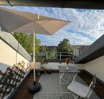 Stilvolle möblierte 2,5-Zi-Wohnung mit Südterrasse in Bestlage - Nürnberg Gärten bei Wöhrd