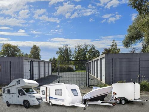 Foto - Sicherer Caravan-Stellplatz für Wohnwagen WoMo Anhänger usw