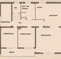 Höxter-Fürstenau 3 Zimmer-Wohnküche-Bad-Gäste WC-Balkon