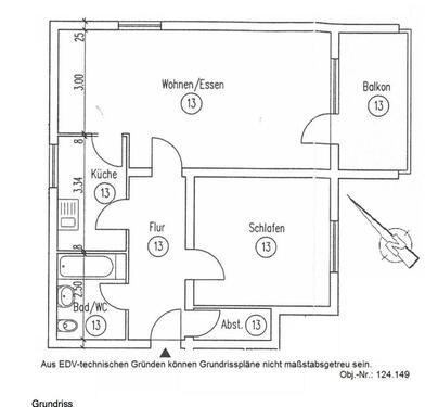 Foto - 2.5 Zimmer Etagenwohnung zur Miete in Waldshut-Tiengen