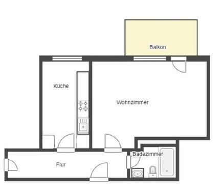 Foto - Erstbezug nach Renovierung! 1-Zimmer Wohnung mit Balkon