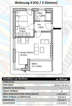 Foto - 2 Zimmer Etagenwohnung zur Miete in München