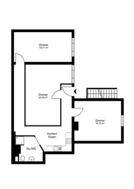 Foto - 3 ZKDuschbad EG Innenstadtwohnung 95,5 m², Jakober-Vorstadt