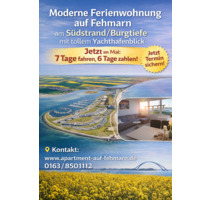 Ferienwohnung auf Fehmarn zu vermieten mit tollem Yachthafenblick