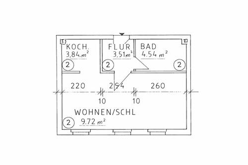 Foto - 1 Zimmer Erdgeschoßwohnung in Chemnitz