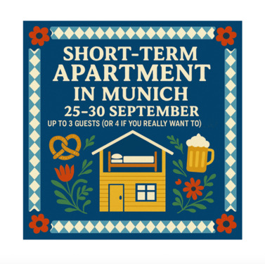 Foto - Octoberfest Apartment, Rent Room, Miete, Vermietung
