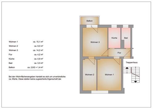 Foto - Etagenwohnung in Frankfurt (Oder) zur Miete