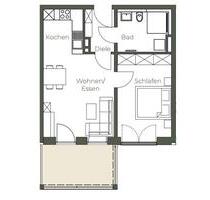 Moderne 2-Zimmer Wohnung mit Südbalkon - Erstbezug ab 01.01.2027 - Regensburg Brandlberg